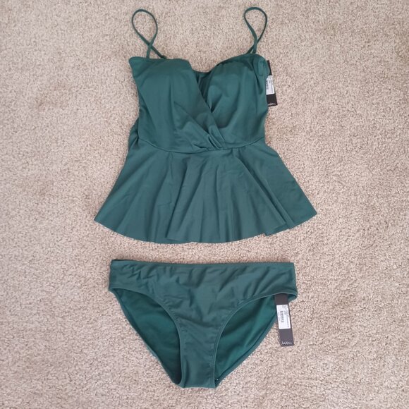 Nicole Miller Other - Nicole Miller Studio Teal 2 pc. Tankini Swimsuit